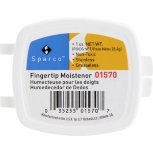 Sparco 1 Ounce Fingertip Moisturizer White - Odorless, Greaseless, Stainingless, Non-slip - 1 Each