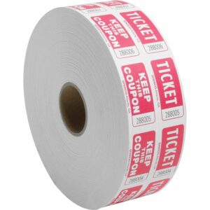 Sparco Roll Tickets Red - 2000 / Roll