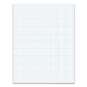 TOPS Cross Section Pads, Cross-Section Quadrille Rule (4 sq/in, 1 sq/in), 50 White 8.5 x 11 Sheets