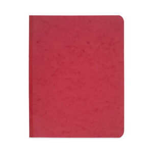 Acco Pressboard Report Cover with Tyvek Reinforced Hinge, Two-Piece Prong Fastener, 3" Capacity, 8.5 x 11, Red/Red