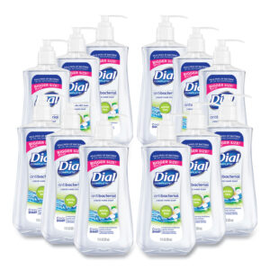 Dial Antibacterial Liquid Hand Soap, White Tea Scent, 11 oz, 12/Carton